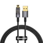 Lightning Кабель Baseus Explorer Series Auto Power-Off Fast Charging Data Cable USB to IP 2.4A 1m - Black