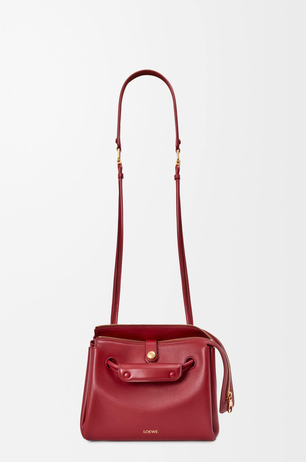 Loewe Маленькая сумка Madrid из мягкой телячьей кожи, красный