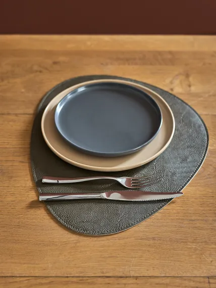 Набор из 4-х двухсторонних сервировочных салфеток drop, 33х41 см, коричневый/карамельный