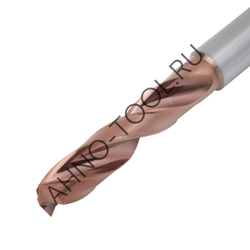 Сверло 10.5мм  твердосплавное 3D без подвода СОЖ. SP-X800031050 VHM AHNO по стали, чугуну, нерж. и ж