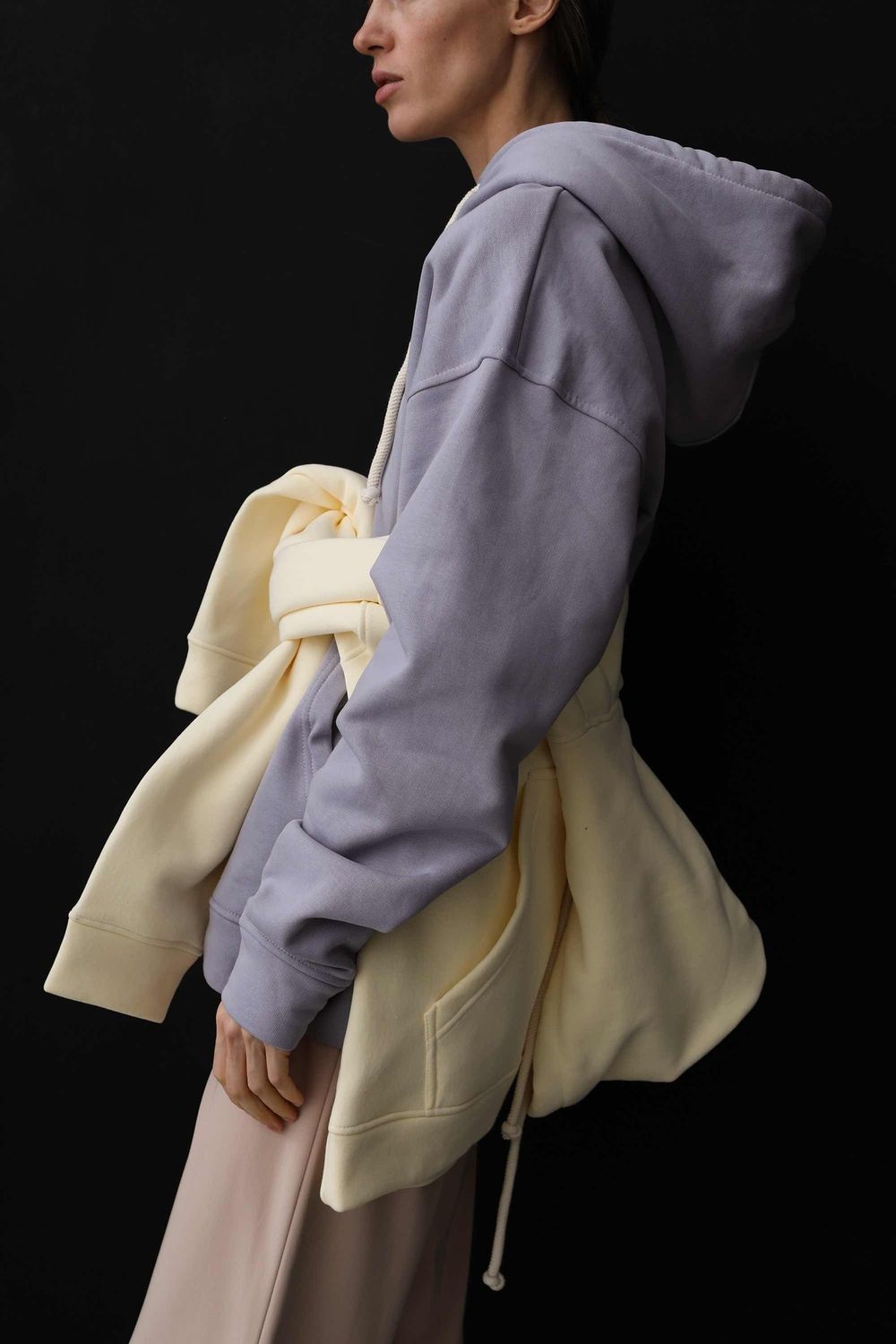 Худи Гербарий Warm Ромашка Лиловый