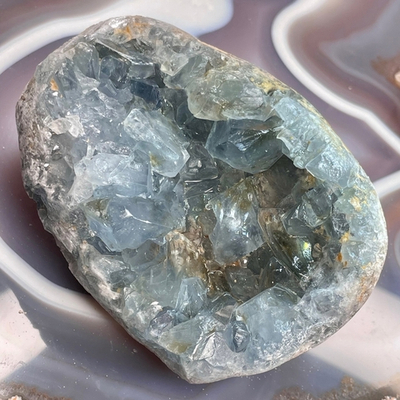 41323 Целестин Друза кристалл необработанный 105мм