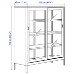 Офисный шкаф - IKEA IDÅSEN/IDASEN, темно-серый, 120х45х140 см, ИДОСЕН ИКЕА