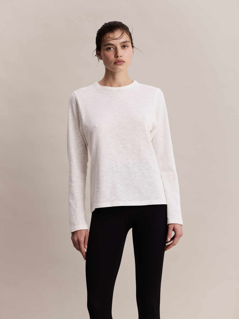 Лонгслив Robbie Longsleeve White in Cotton