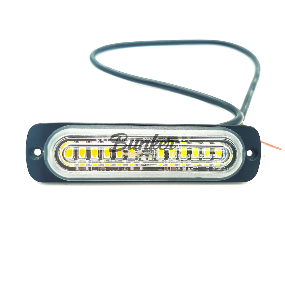 Светодиодный габаритный катафот для грузовых Авто Yellow 12 cob 10-30V