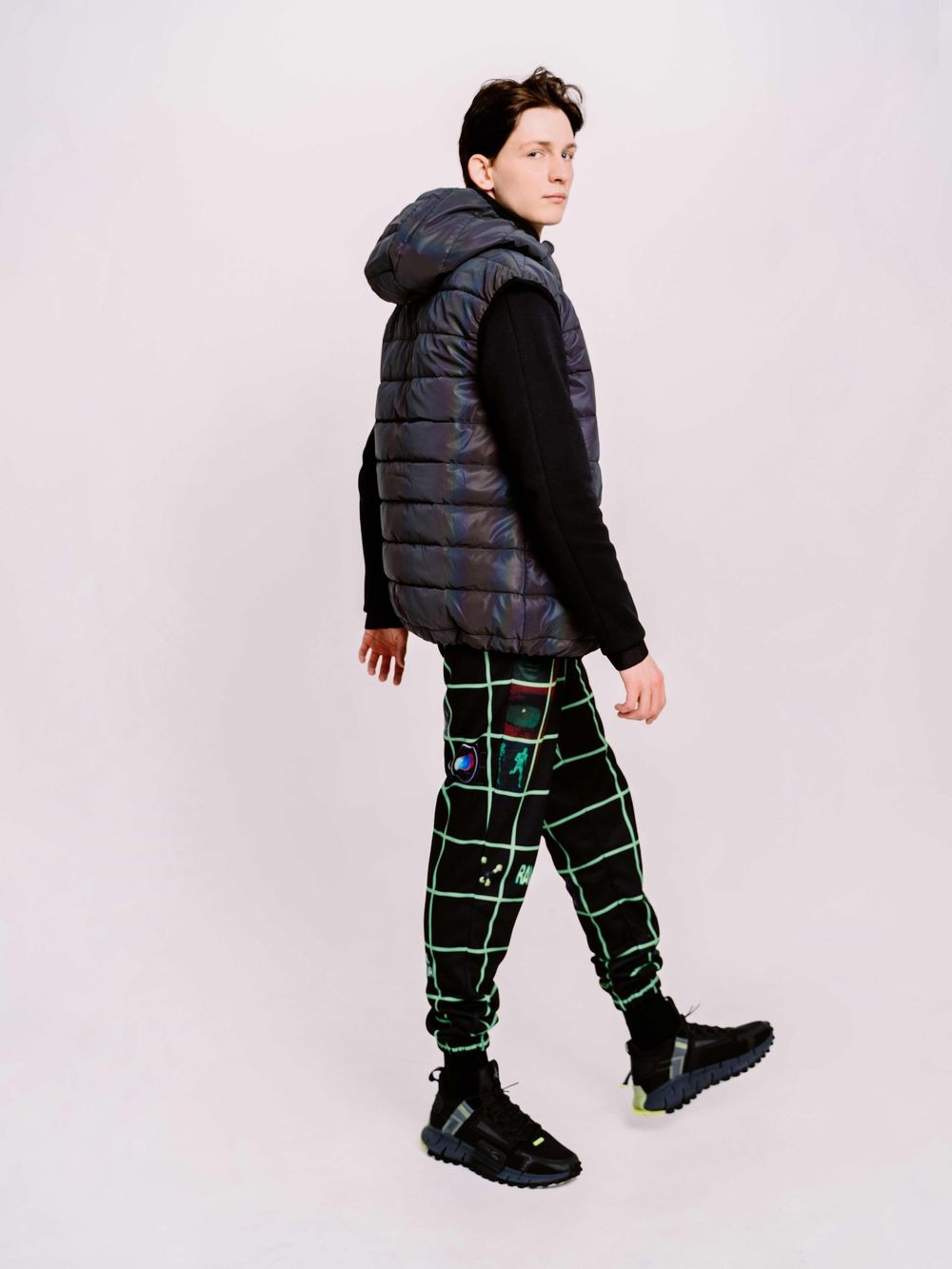 Жилет Гидроплан Rainbow Светоотражающий Черный Унисекс