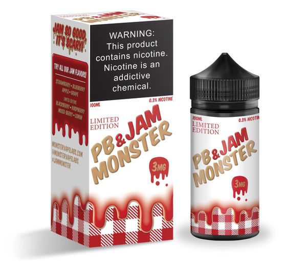 Купить Жидкость PB & JAM MONSTER Original - PB & Strawberry Jam (100ml)