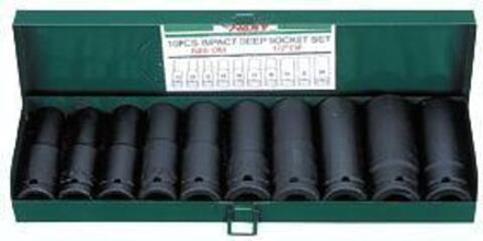 Набор длинных ударных торцевых головок 1/2' Hans, 84611M