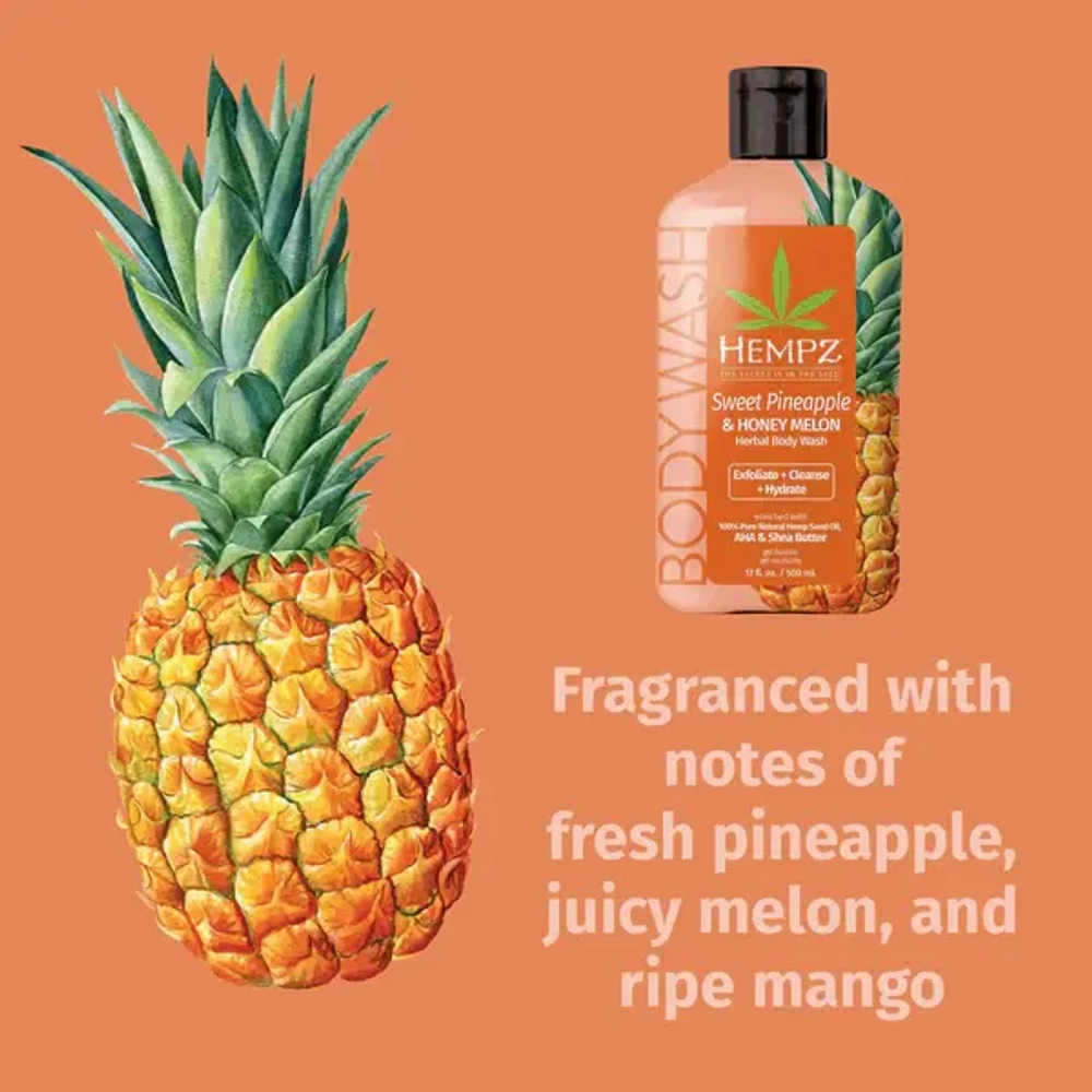 Sweet Pineapple & Honey Melon Herbal Body Wash