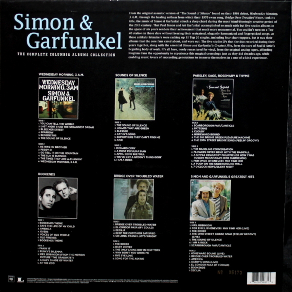 Simon & Garfunkel / The Complete Columbia Albums Collection (Limited Edition)(Box Set)(6LP)