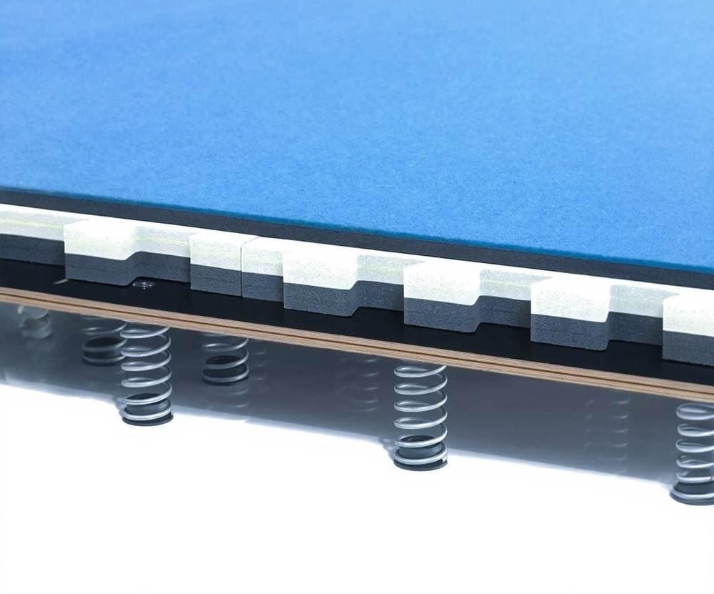 Профессиональный помост гимнастический пружинный для вольных упражнений