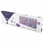 Набор беспроводной SMARTBUY 666395, клавиатура, мышь 2 кнопки + 1 колесо, фиолетовый SBC-666395AG-V