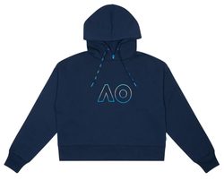 Женская Кофта теннисная Australian Open Oversized Logo Hoodie - небесный