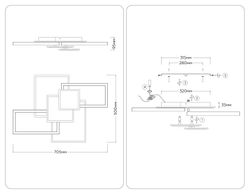 Ambrella Потолочный светодиодный светильник с пультом Disk FA1031