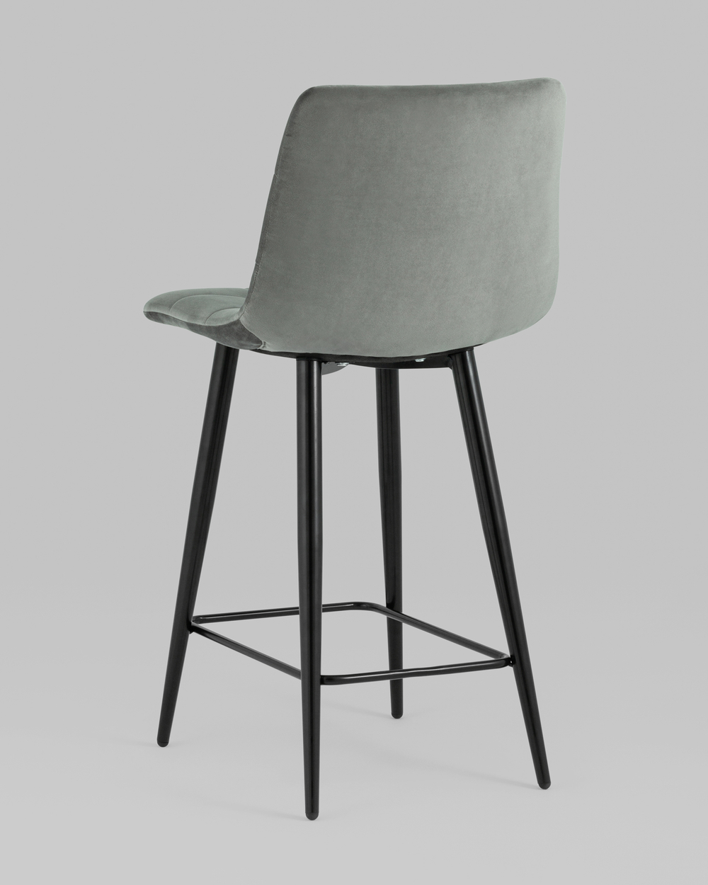 Стул полубарный Джанго велюр серый 2 шт.