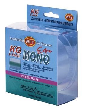 Леска монофильная WFT KG MONO EXTRA Steel Blue 300 м, 0,30 мм