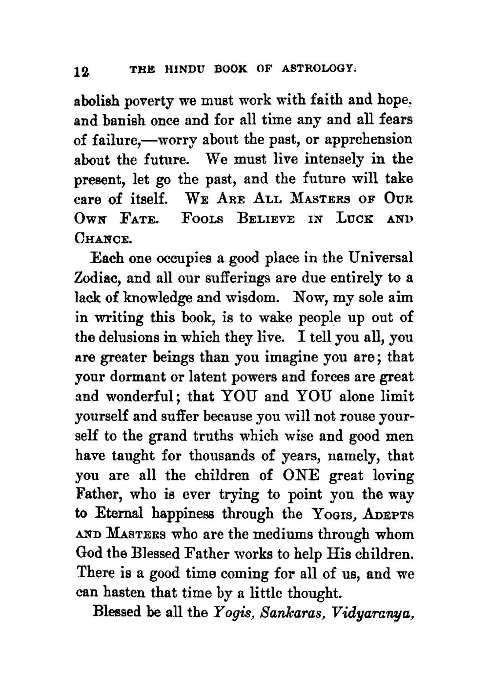 The Hindu book of astrology. Or, Yogic knowledge of the stars and planetary forces and how to control them to our advantage | Bhakti Seva
