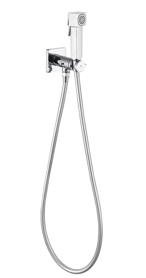 Смеситель Прогрессивный  встраиваемый с гигиеническим душем Grocenberg GB005CR Хром