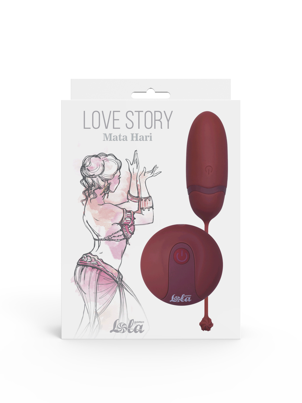 Виброяйцо на пульте управления Love Story Mata Hari Wine Red