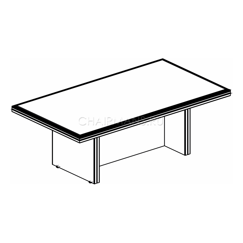 Конференц стол Skyland LAREX LCT 2212 орех тироли
