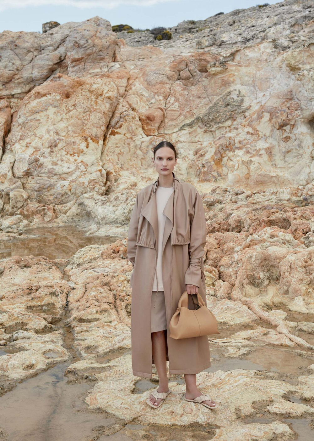 Сумка Polene Numero Neuf EDITION TEXTURED BEIGE