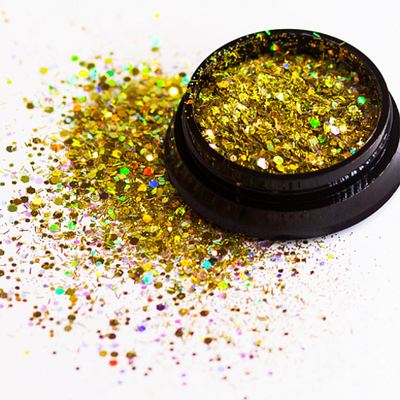 АФН, Глиттер "Megamix" в черной банке QT02, 1 шт