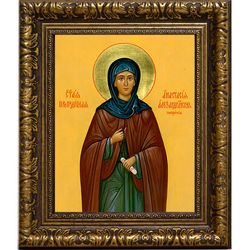 Анастасия Патрикия Преподобная Александрийская пустынница. Икона на холсте.
