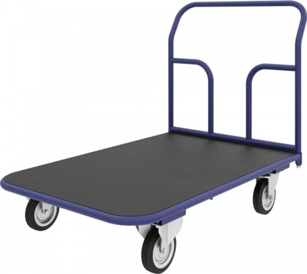 Тележка платформенная Rusklad ТПР-6 800 х 1200 мм с резиновым покрытием (К-200 мм)