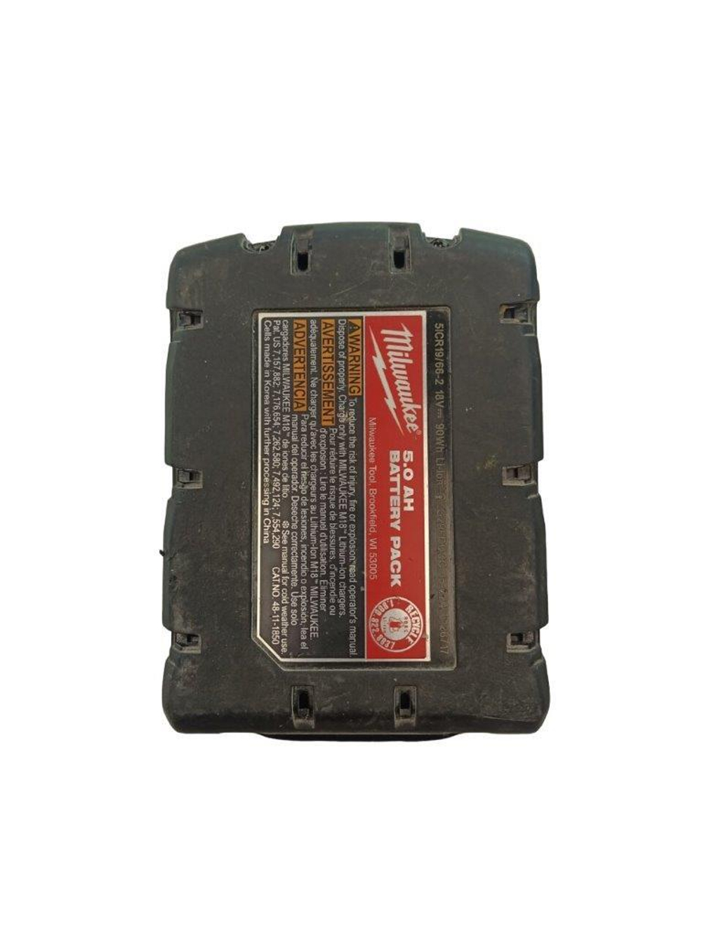 Ремонт аккумулятора Milwaukee M18 XC 5.0