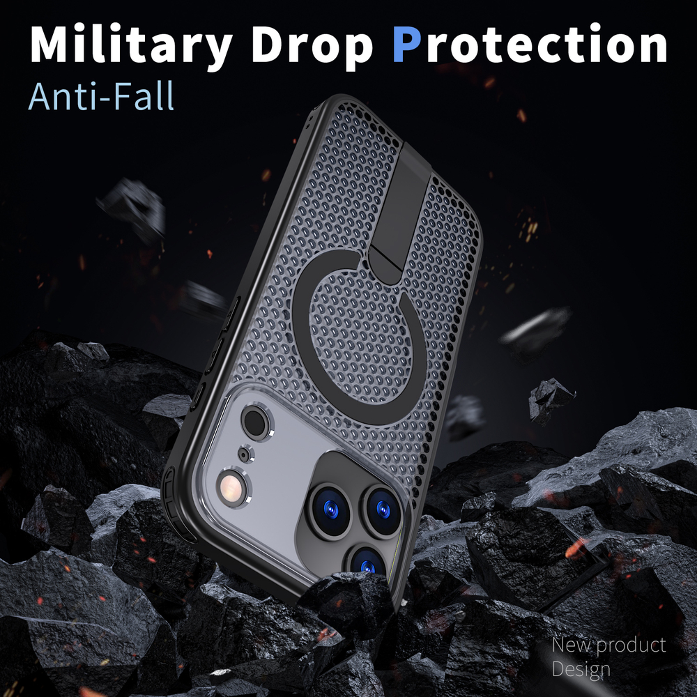 Прозрачный чехол Mesh Pro Magnetic Case для iPhone 17 Pro Max