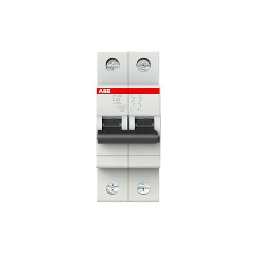 Автоматический выключатель ABB SH202 32A 6kA 2P тип С 2CDS212001R0324