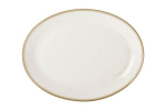 Тарелка 18 см овальная фарфор цвет бежевый Porland