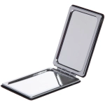 Зеркало косметическое двойное «ФРАТЕЛЛИ», прямоугольник, цвет черный, 9*6см (пакет с подвесом)