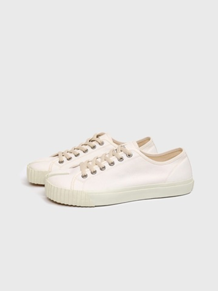 Кеды Maison Margiela Tabi Low Canvas White