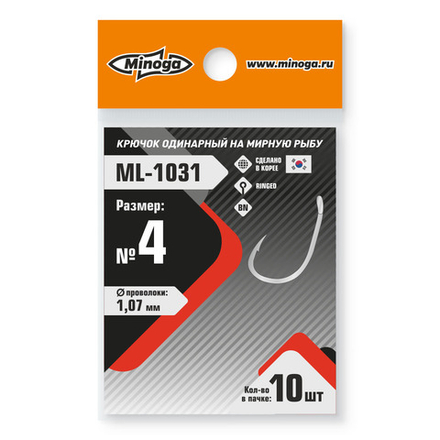 Крючок Minoga ML-1031 №4 (10 шт)