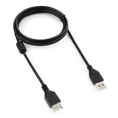 Cablexpert Удлинитель кабеля USB 2.0 Type-A/USB 2.0 Type-A, 1.8 м, черный