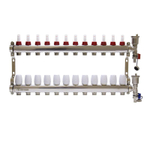 Коллекторная группа 1" евроконус 3/4" на 12 выходов с расходомерами Altstream