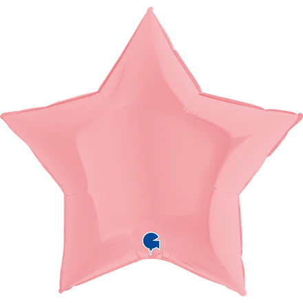 Шар "Звезда цвета розовый коралл пастель" 90 см