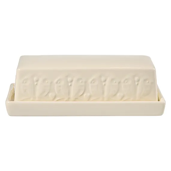 Масленка birds of paradise, кремовая