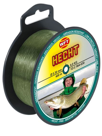 Леска монофильная WFT Zielfisch HECHT (ЩУКА) 400 м, 0,30 мм