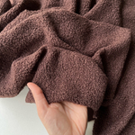 Трикотажный барашек/Букле Шоколад