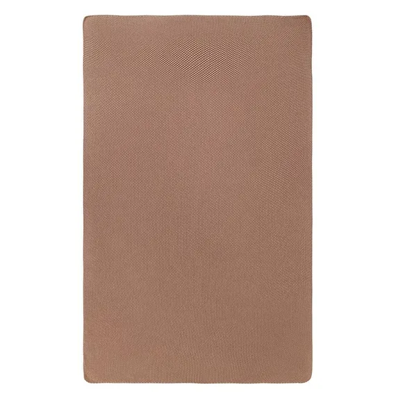 Плед из стираного хлопка цвета мокко из коллекции essential, 130x180 см