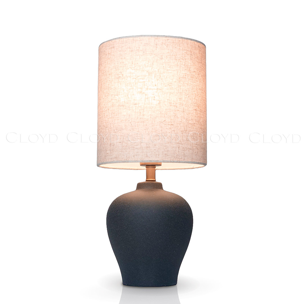 Настольная лампа Cloyd GARGANTUA-C T1 / выс. 48 см- черная керамика (арт.30146)