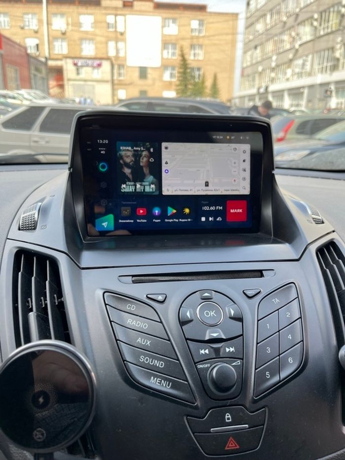 Магнитола для Ford Kuga 2 2012-2019 (без SYNC) - FarCar BM362M-2K монитор 9.5" 2K QLED на Android 14, Быстрая, CarPlay, 4G SIM-слот