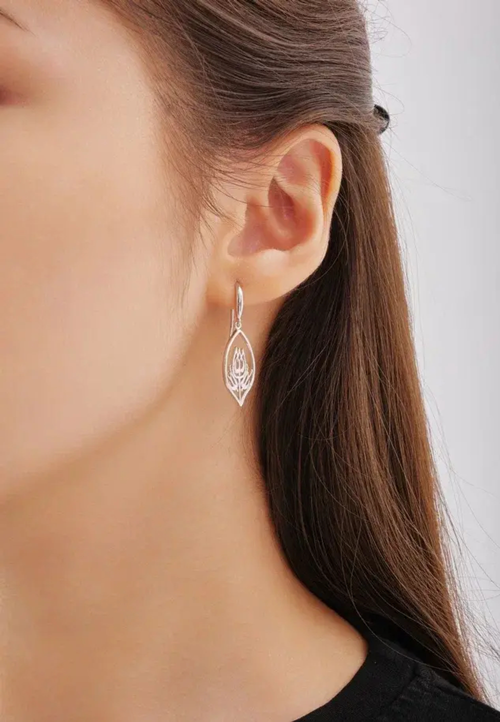 Серьги Qarlygash & Qyzgaldaq SILVER