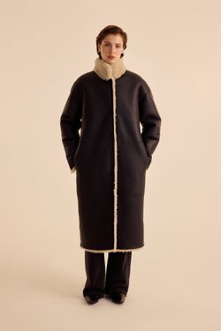 Дубленка (((Нет ничего теплее))), коричневая