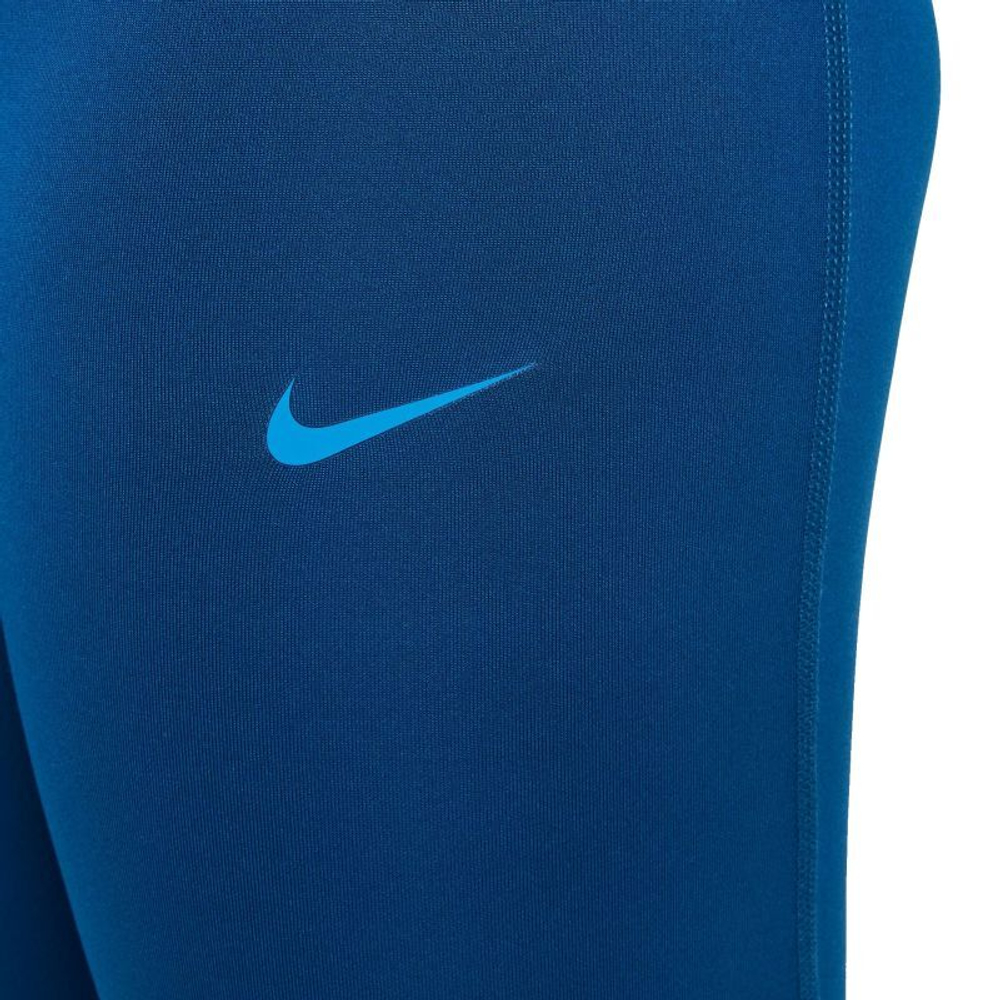 Штаны для девочки теннисные Nike Girls Dri-Fit Pro Leggings - court blue/light photo blue