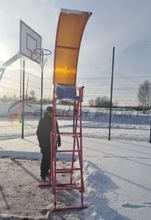Вышка судейская универсальная 2,2 м положение сидя (с навесом)