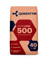 Цемент М-500 Д20 // ЦЕМЕНТУМ (Holcim) // ExtraCEM // 40 кг
