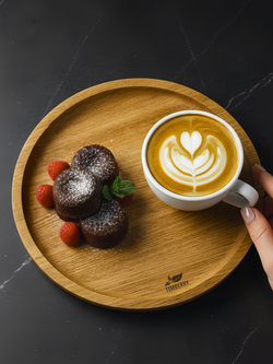 Поднос деревянный круглый 25 см